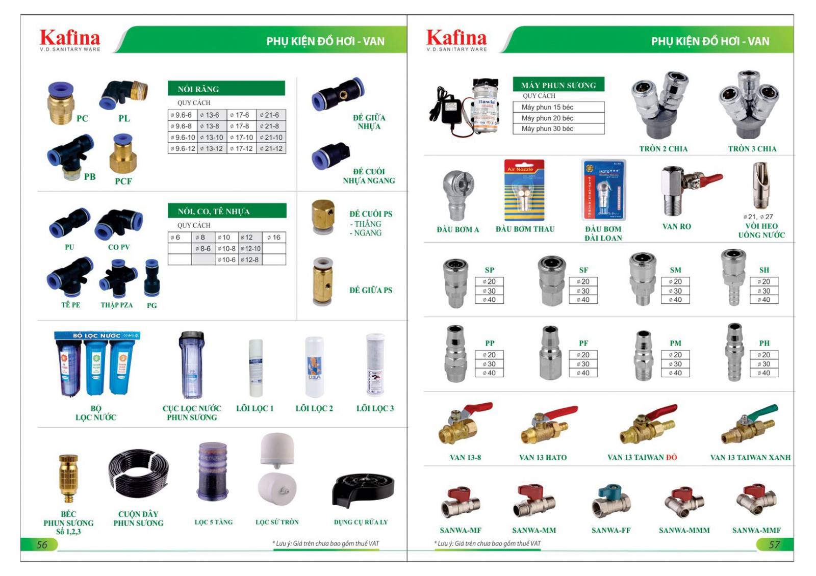 Bảng giá và Catalogue Thiết bị vệ sinh KAFFINA 2025 /Page 29